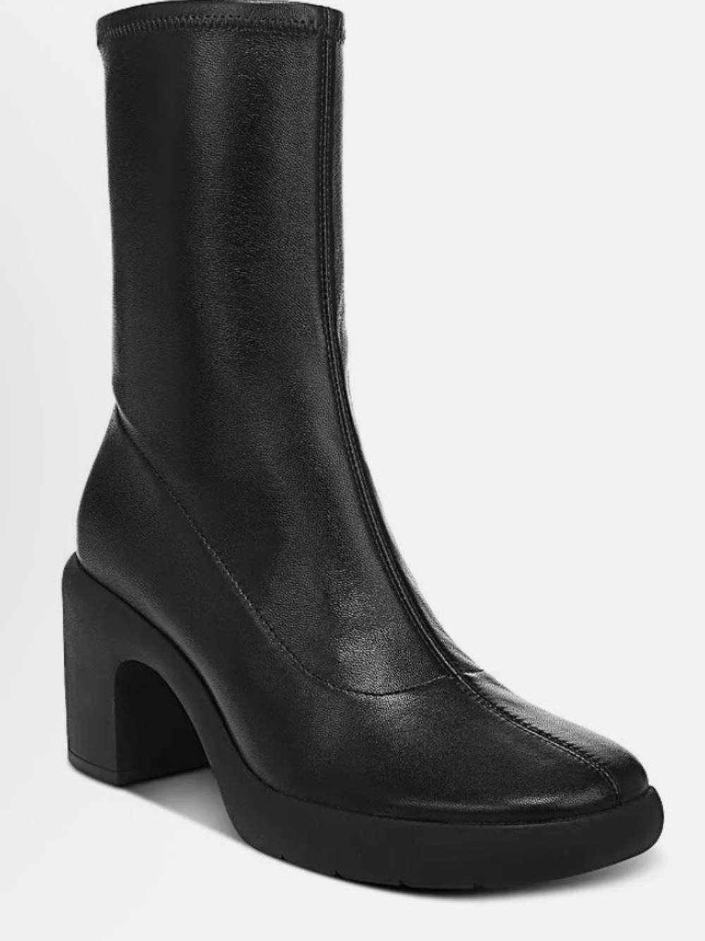 Vince Camuto “Mandy” Black Mid-Calf Block Heel Women’s Boot